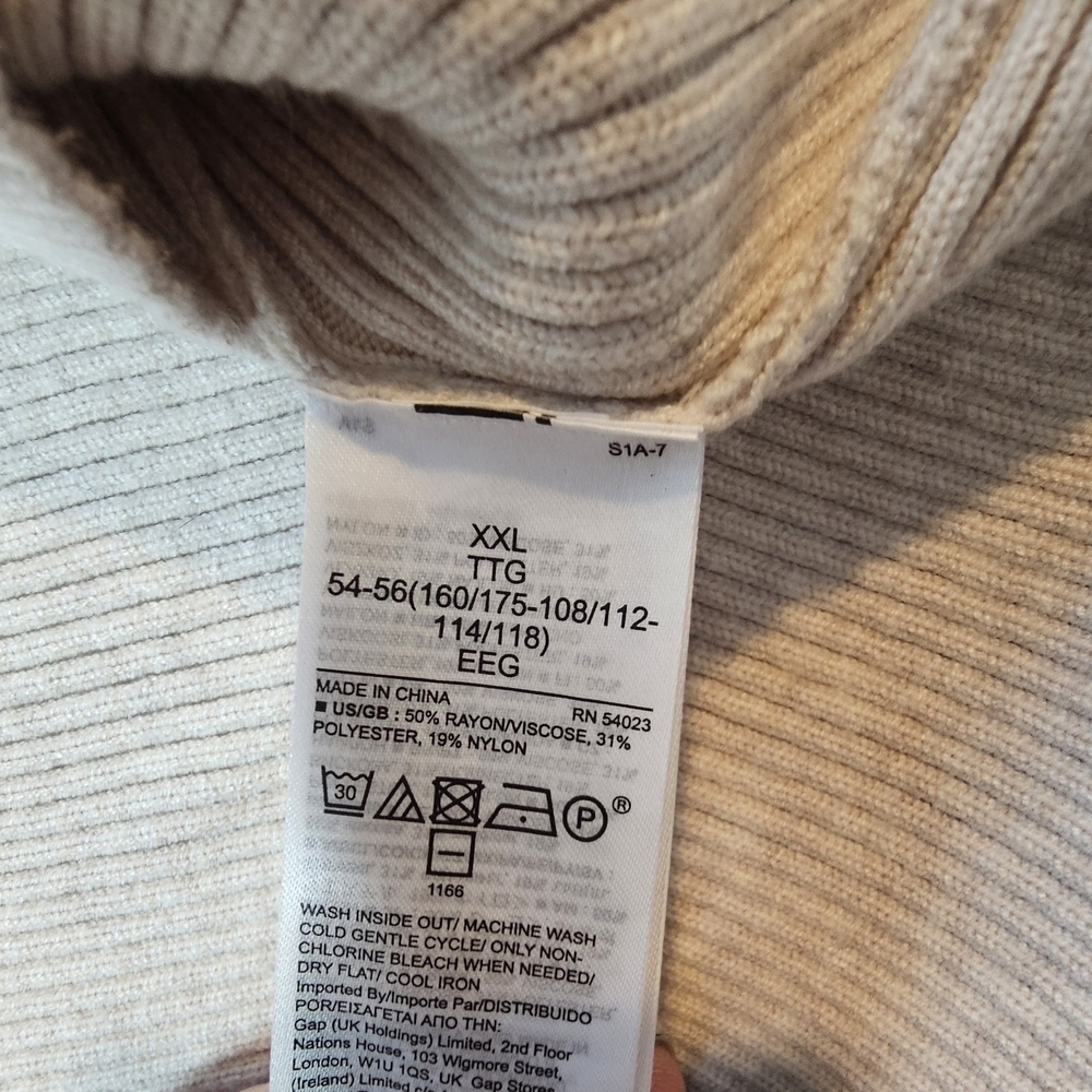 Banana Republic Beige Ribbed Knit Dress Size XXL - Picture 6 of 8